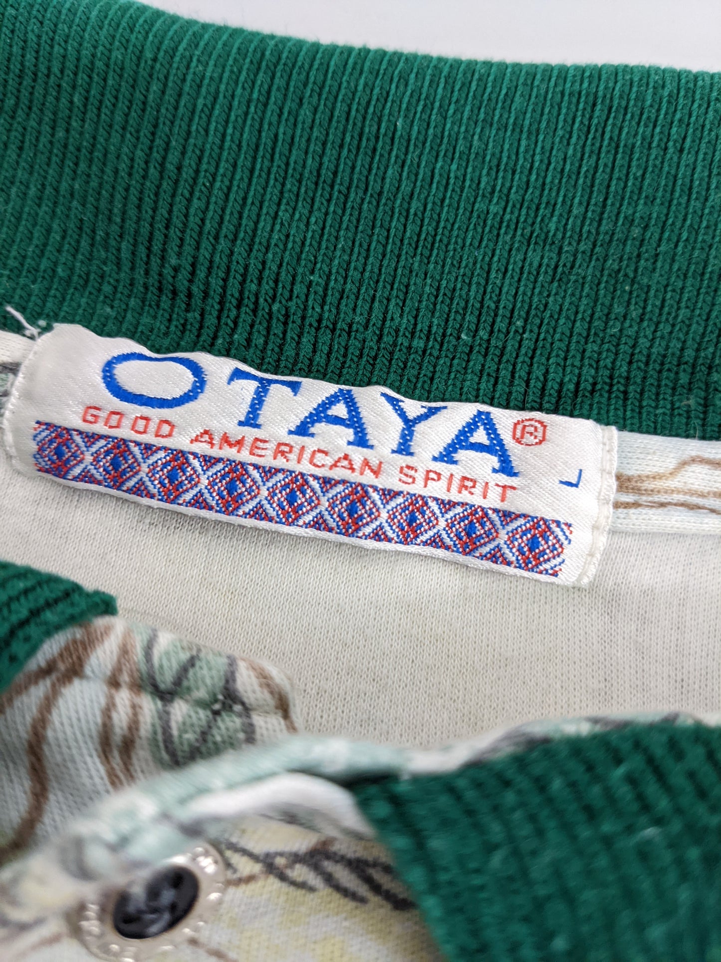 90s Otaya Polo Green M