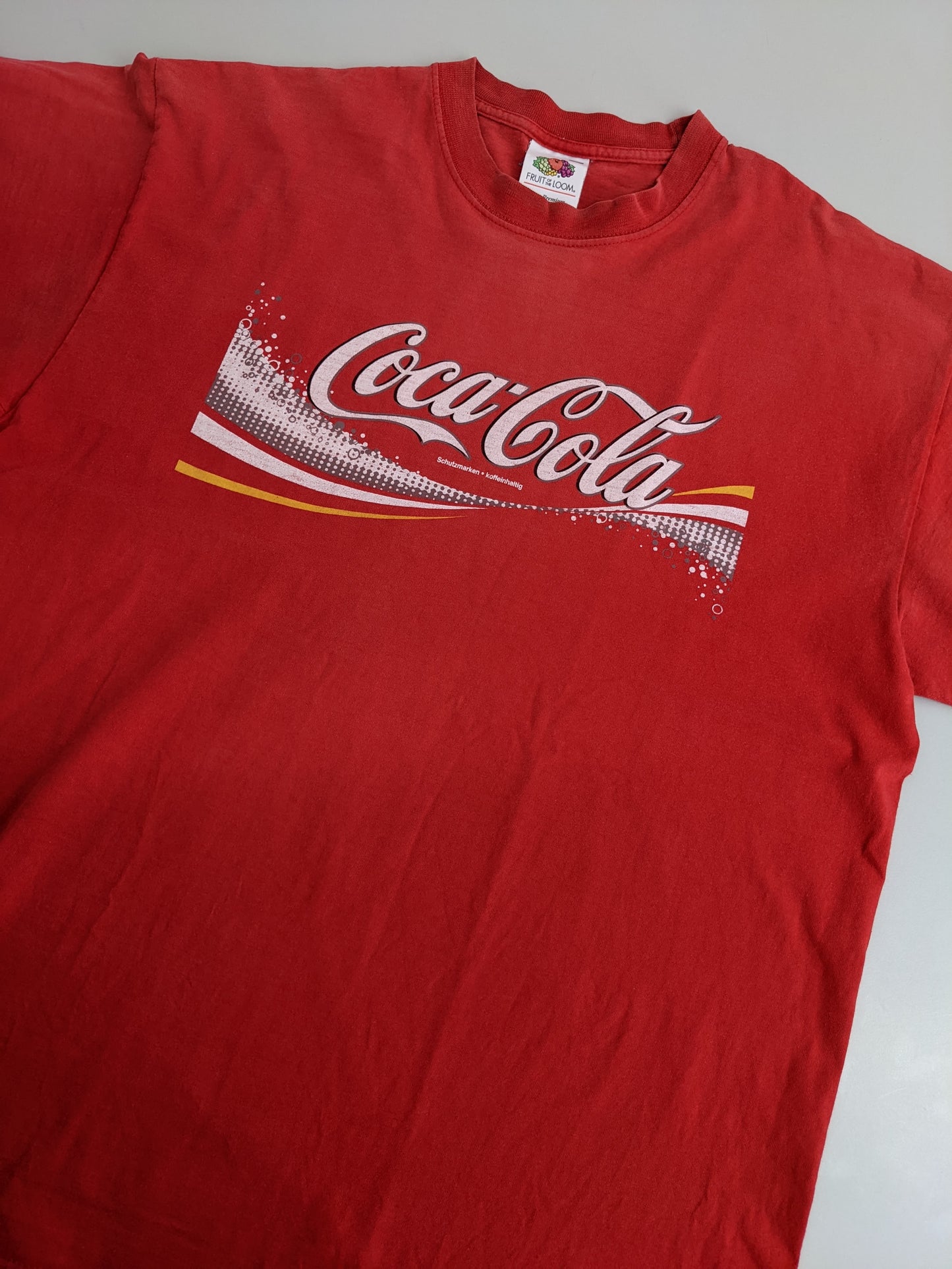 00s Fruit of the Loom Coca Cola T-Shirt Red L