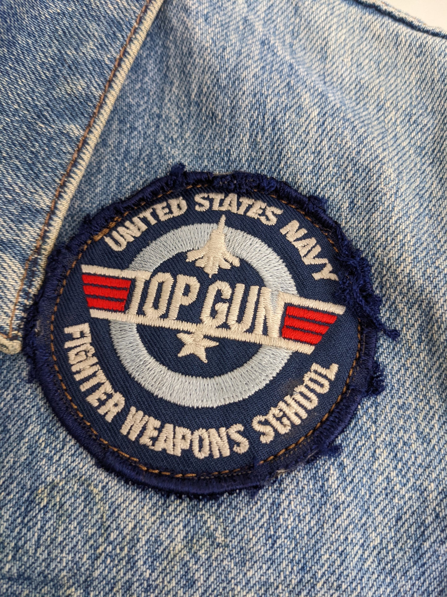 90s Levis Jeans Vest Blue Topgun M/L