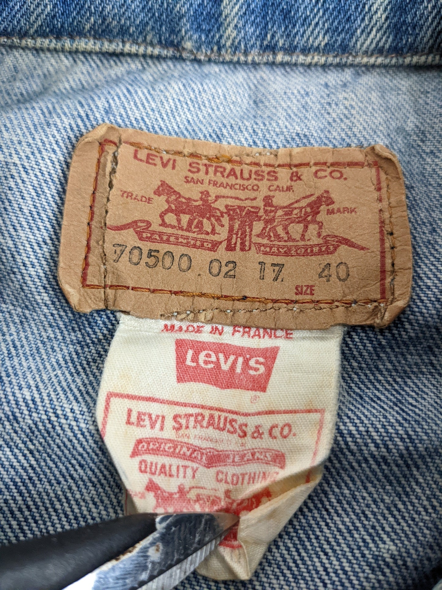 90s Levis Jeans Vest Blue Topgun M/L