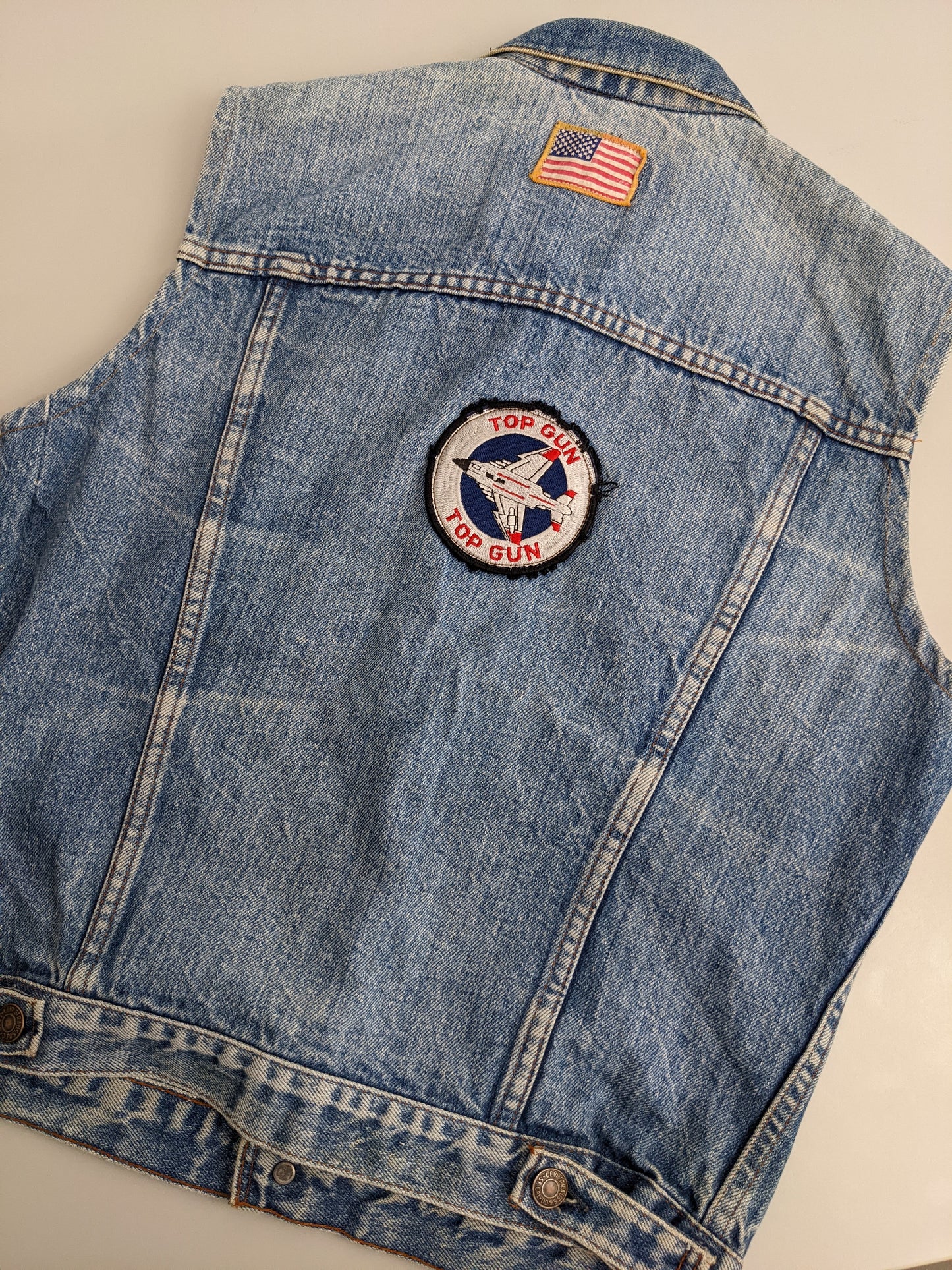 90s Levis Jeans Vest Blue Topgun M/L