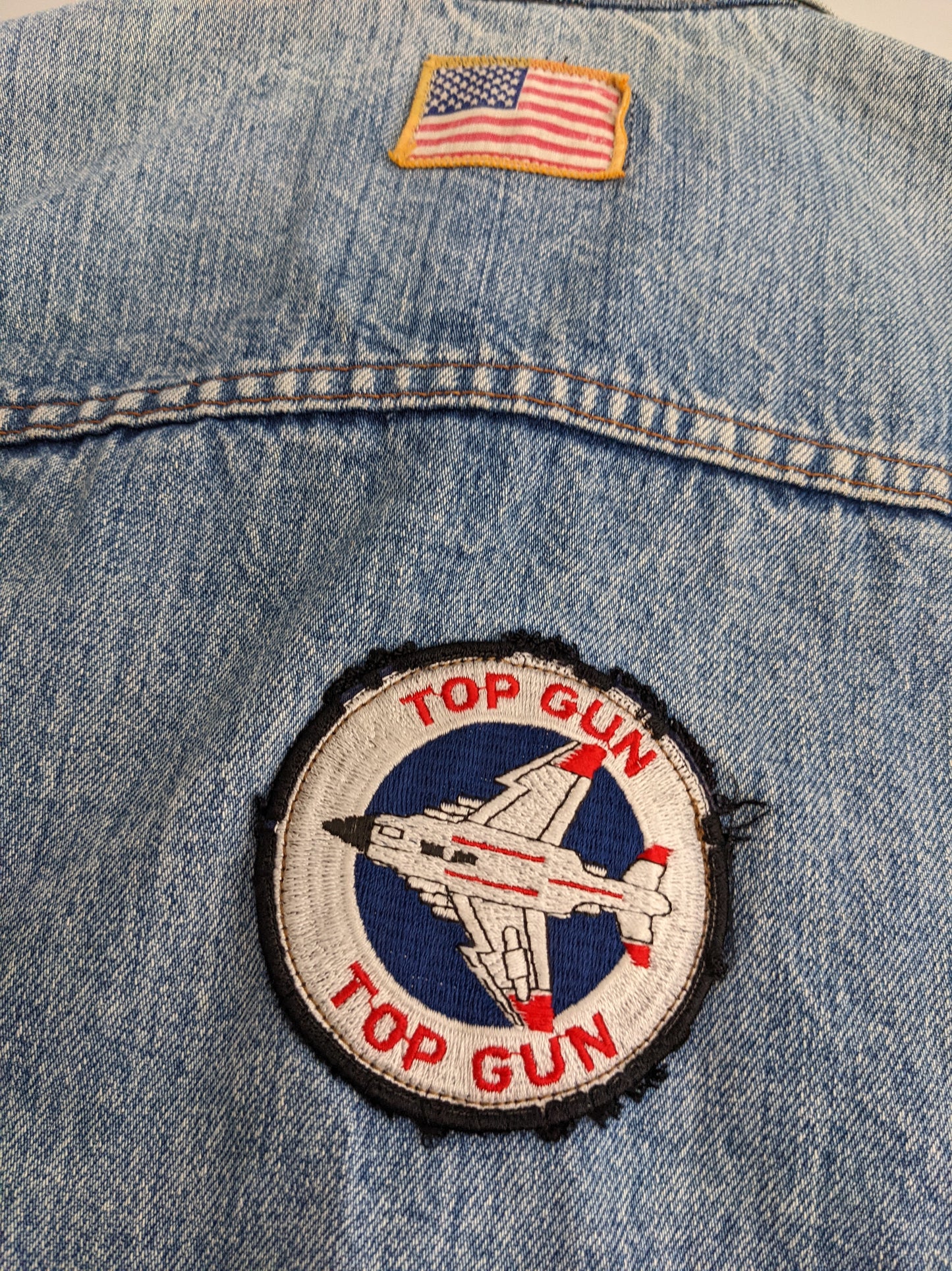 90s Levis Jeans Vest Blue Topgun M/L
