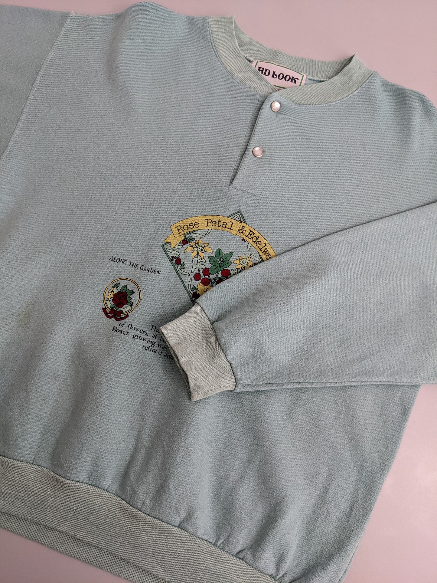 80s BD Look Sweatshirt Mint S/M