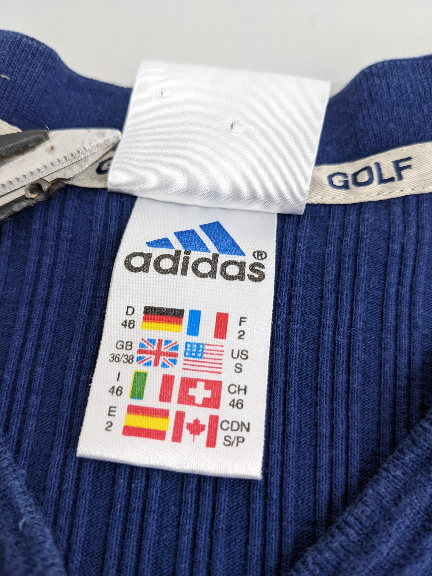 90s Adidas Golf Vest Navy S/M