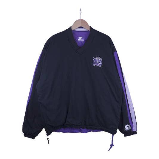 90s Starter Sacramento Kings NBA Pullover Purple M/L