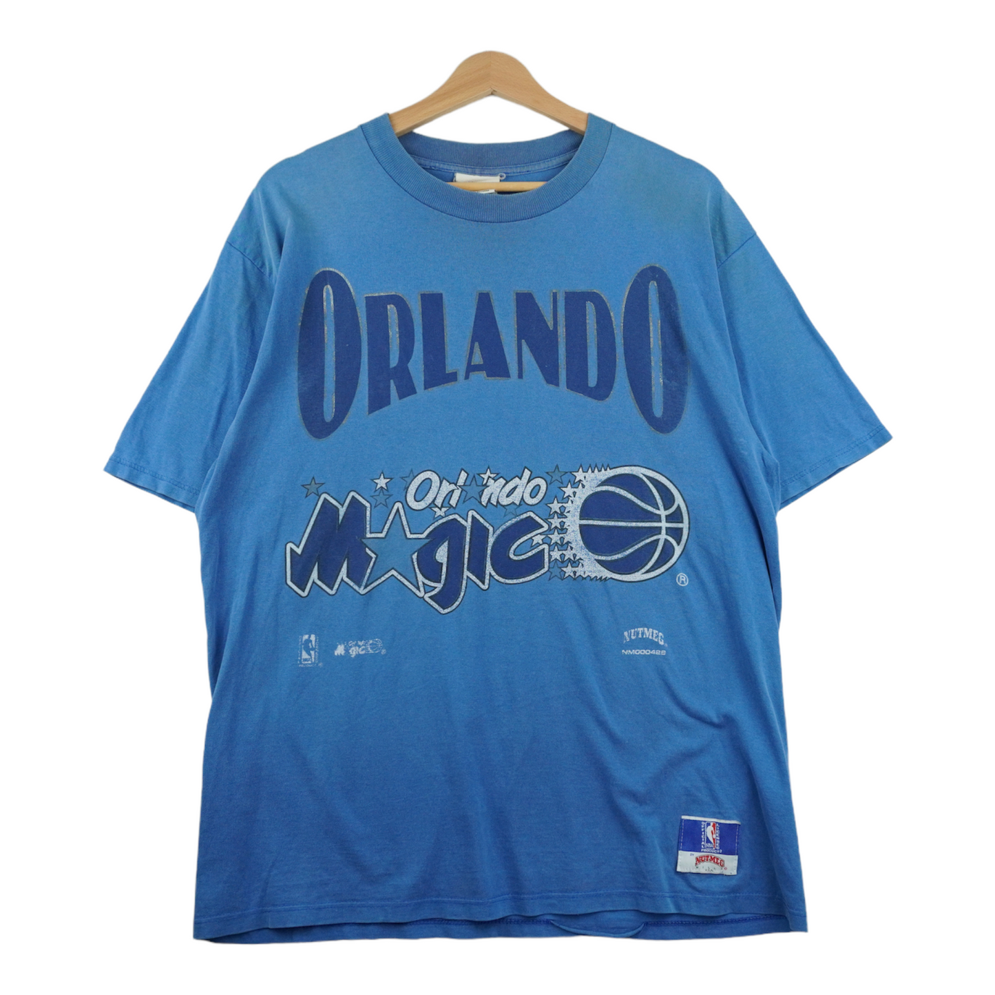 90s Nutmeg Mills Orlando Magic NBA T-Shirt Blue XL