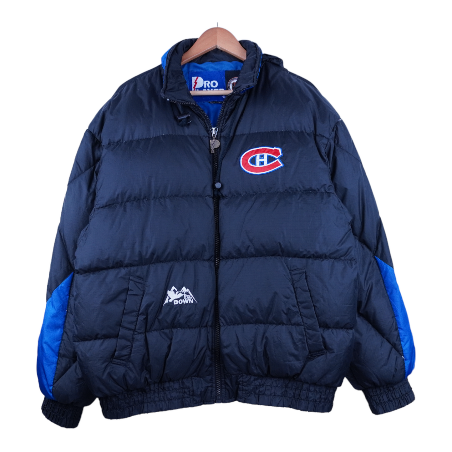 90s Pro Player Montreal Canadiens NHL Down Jacket Black M/L