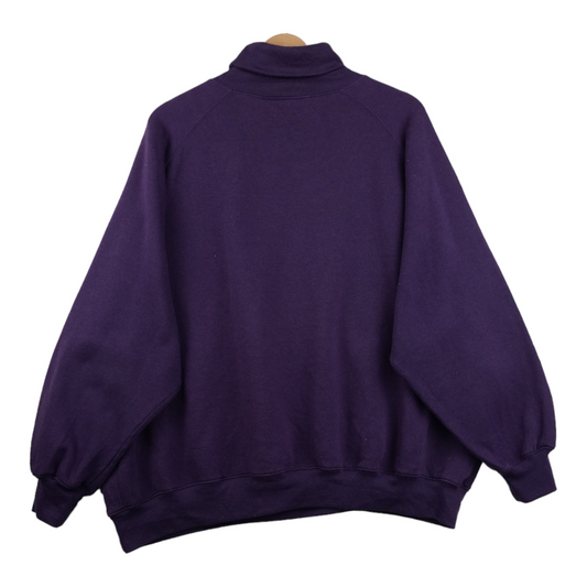 90s Unbranded Thanksgiving Sweatshirt Purple L/XL