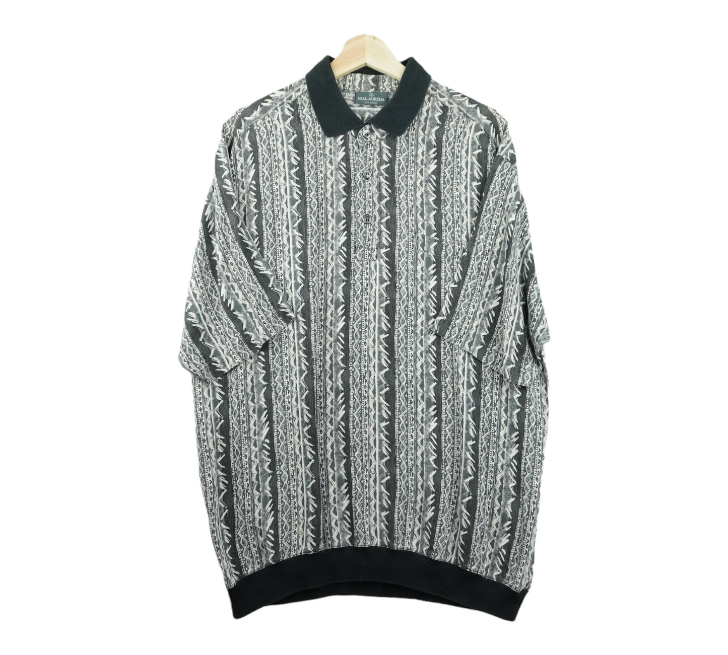 90s Malagrida Crazy Shirt Grey XL