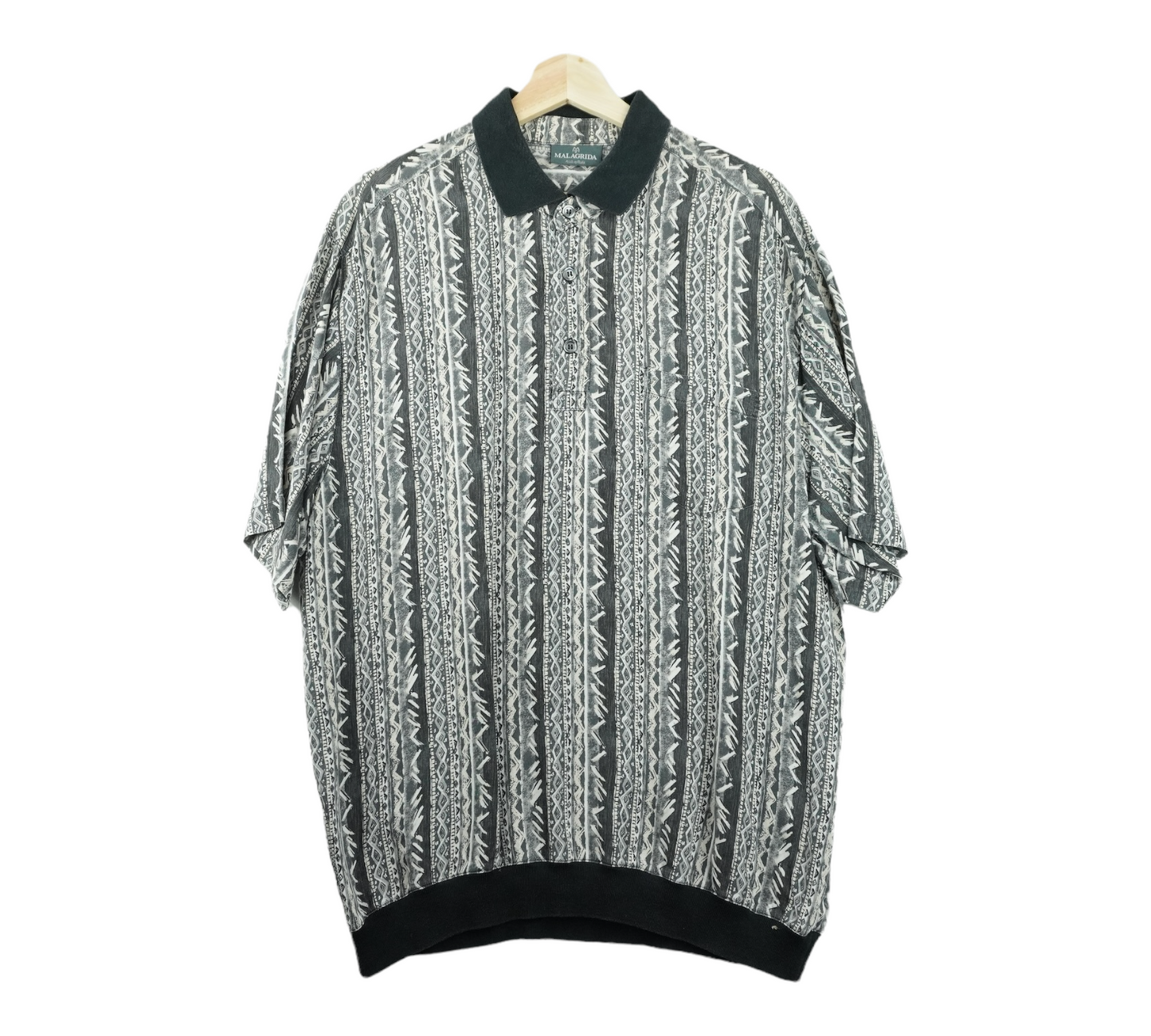 90s Malagrida Crazy Shirt Grey XL