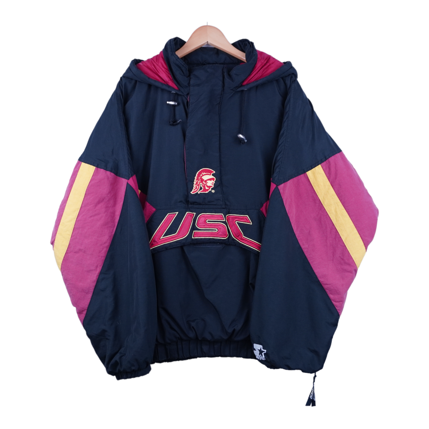 90s Starter USC Trojans Jacket Black Red XL