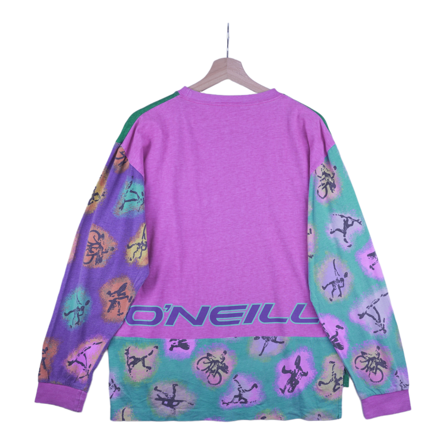 90s O'Neill Surfing Longsleeve Green Purple S/M