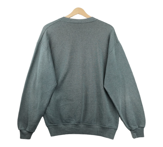 90s Jerzees Animal Print Sweatshirt Grey L