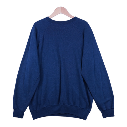 80s Fruit of the Loom Sweatshirt Navy XL