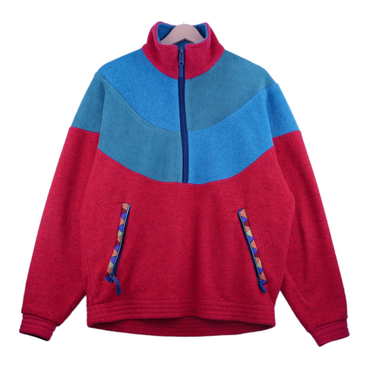 90s Jack Wolfskin Crazy Fleece Red M