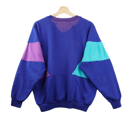 90s Adidas Sweatshirt Blue Purple M