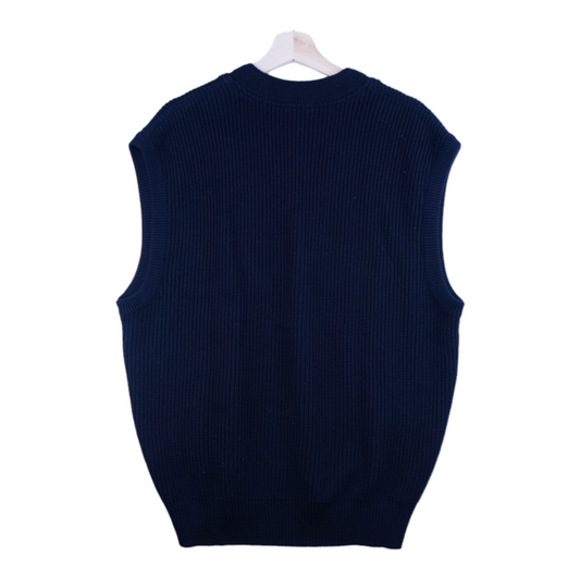 90s Carlo Colucci Sweater Vest Navy XL