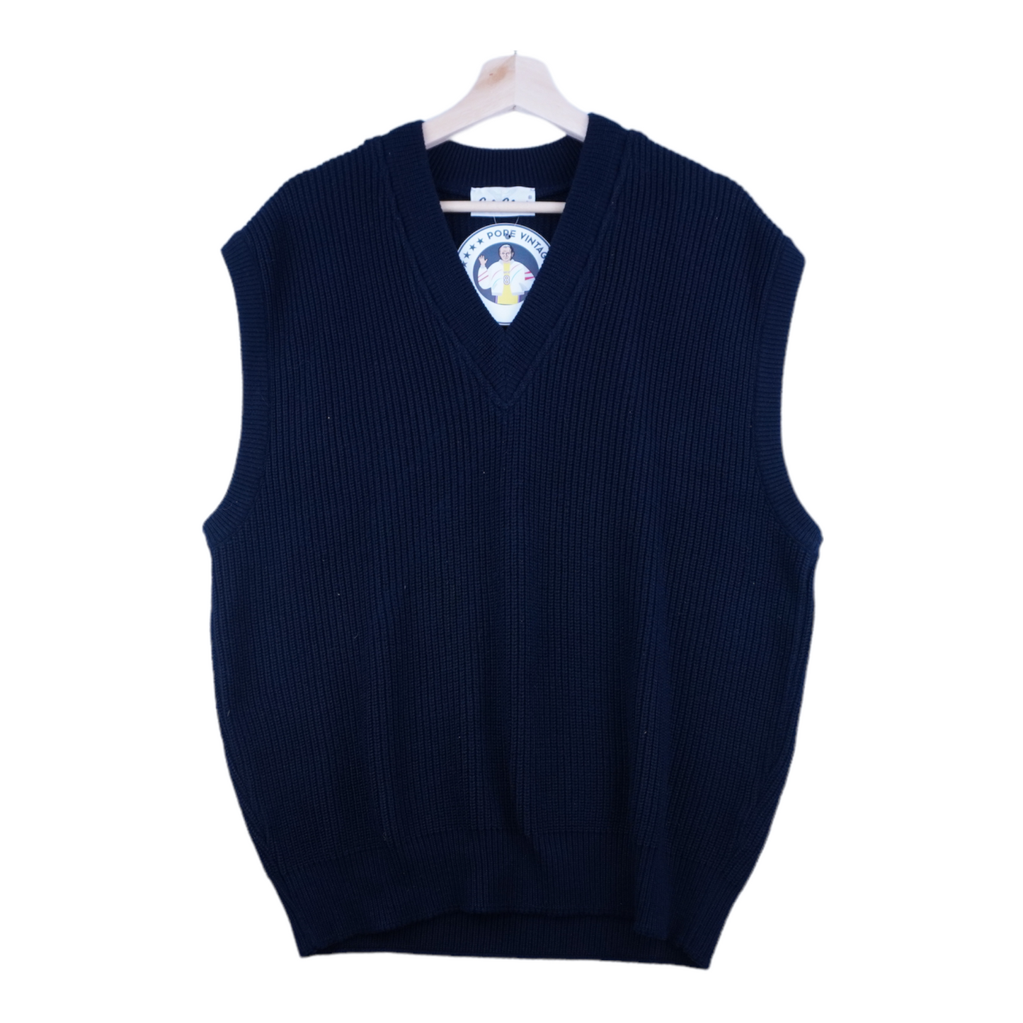 90s Carlo Colucci Sweater Vest Navy XL