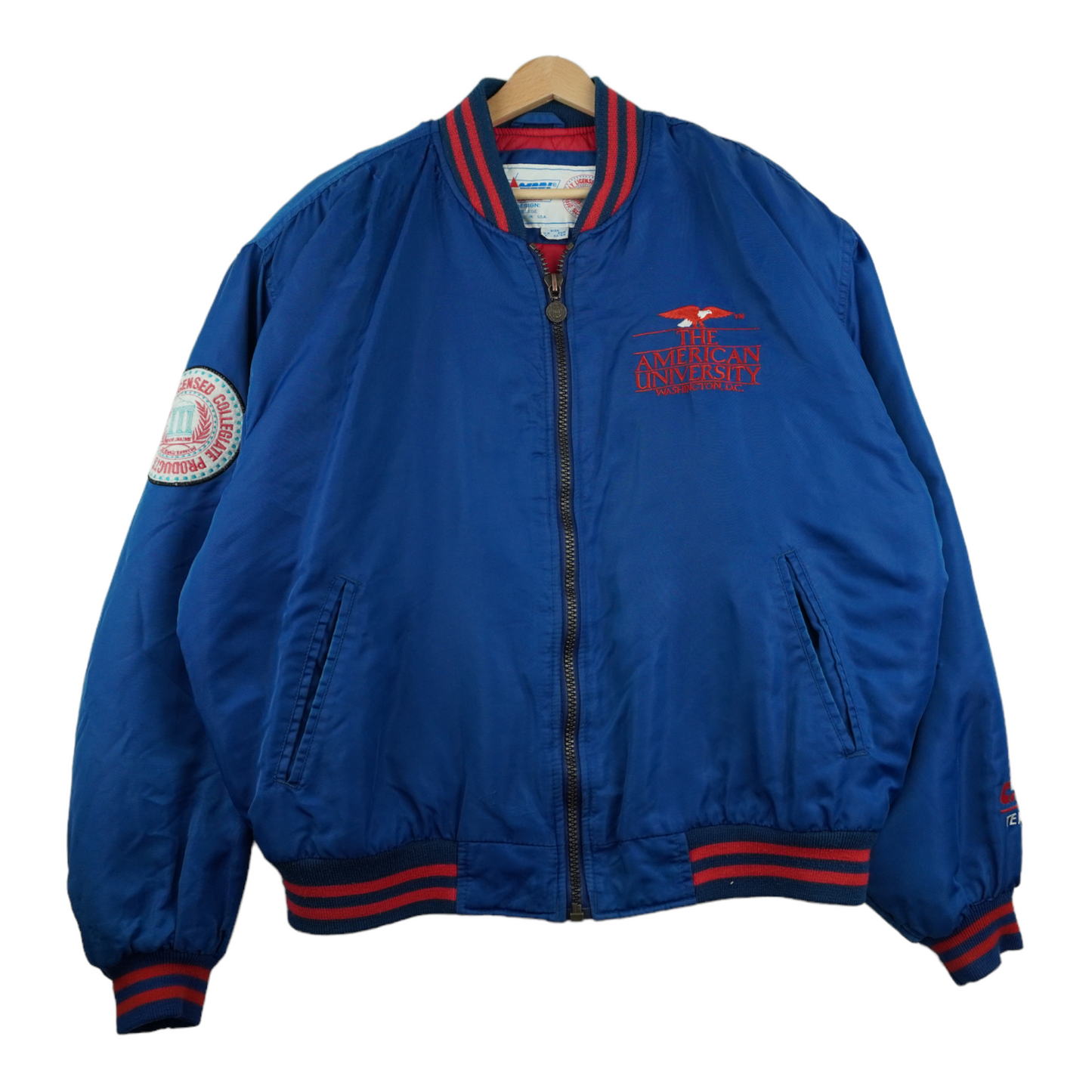 90s Campri Teamline American University Washington NCAA Jacket Blue XL