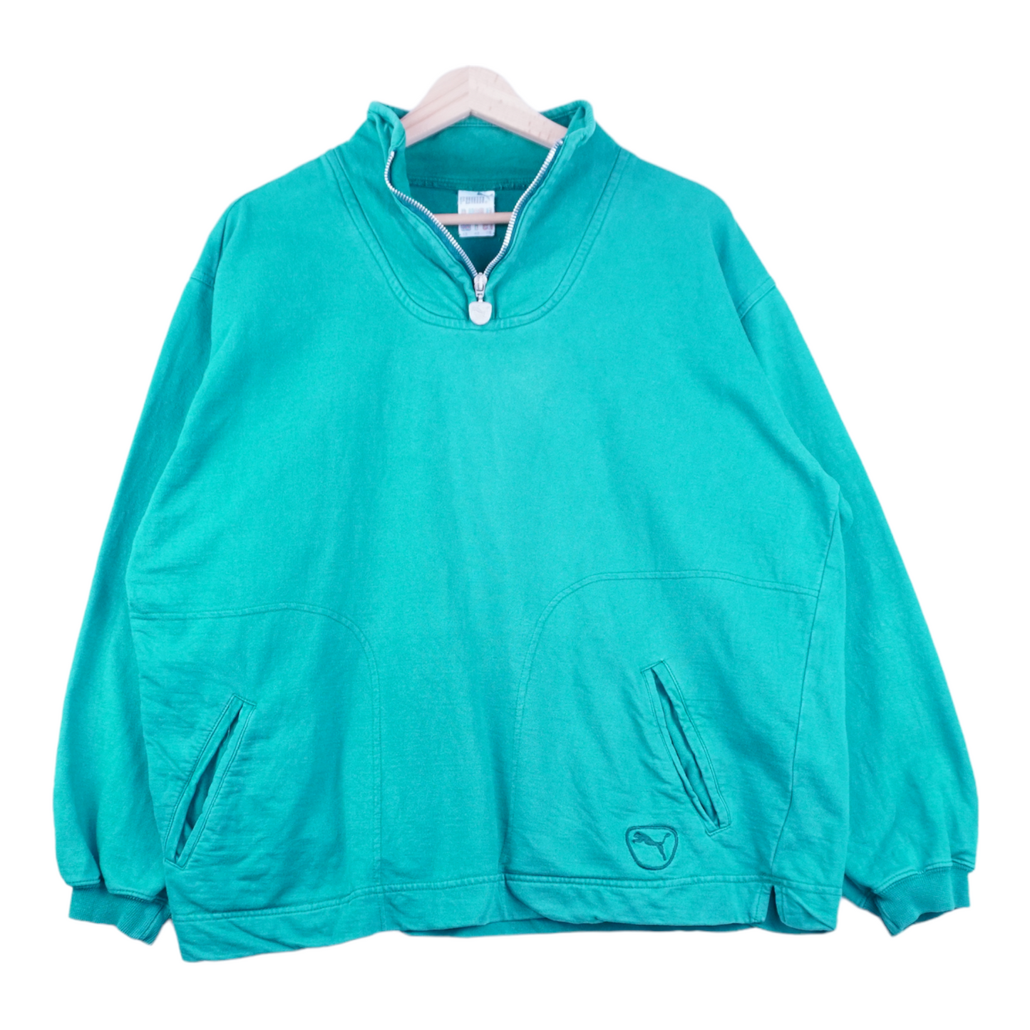 90s Puma Sweatshirt Green M