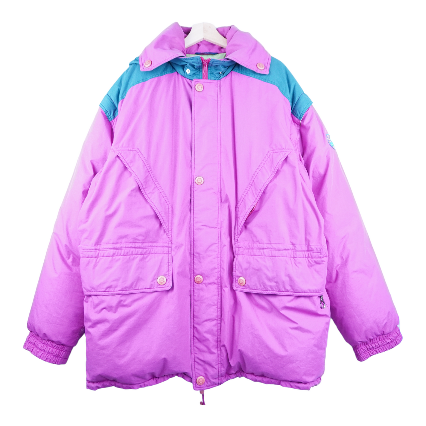90s Diadora Down & Ski Jacket Pink L