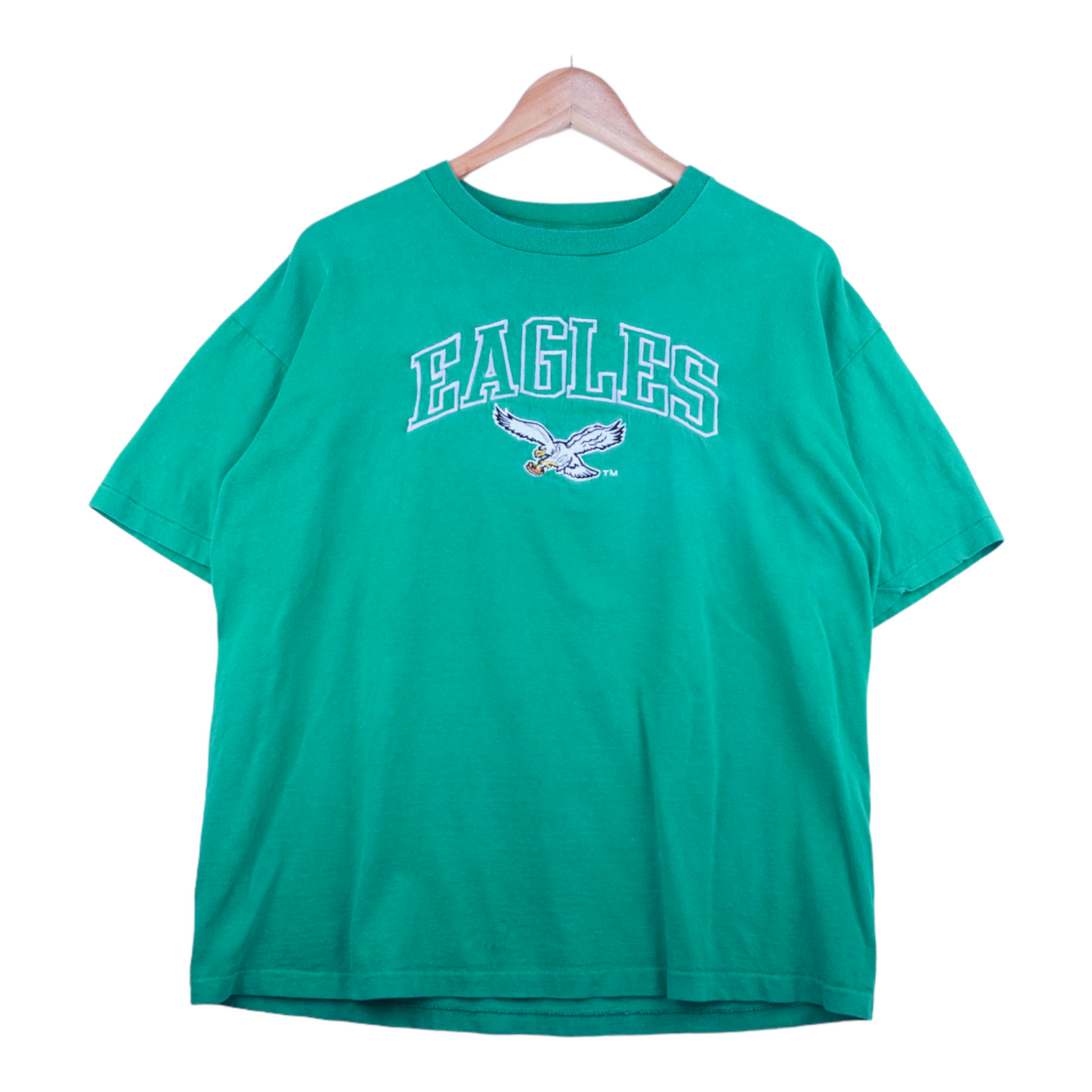 90s Logo7 Philadelphia Eagles NFL T-Shirt Green L