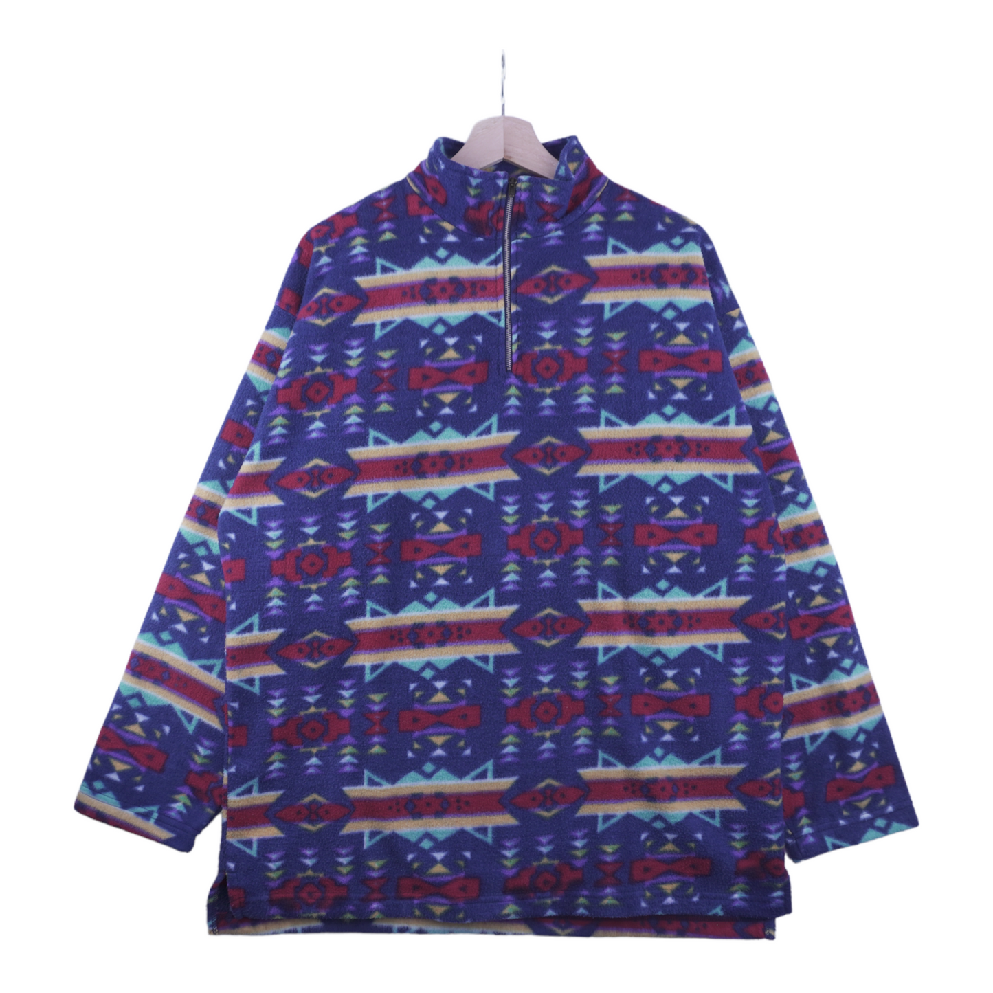 80s Personal Identity PID Fleece Blue Red L