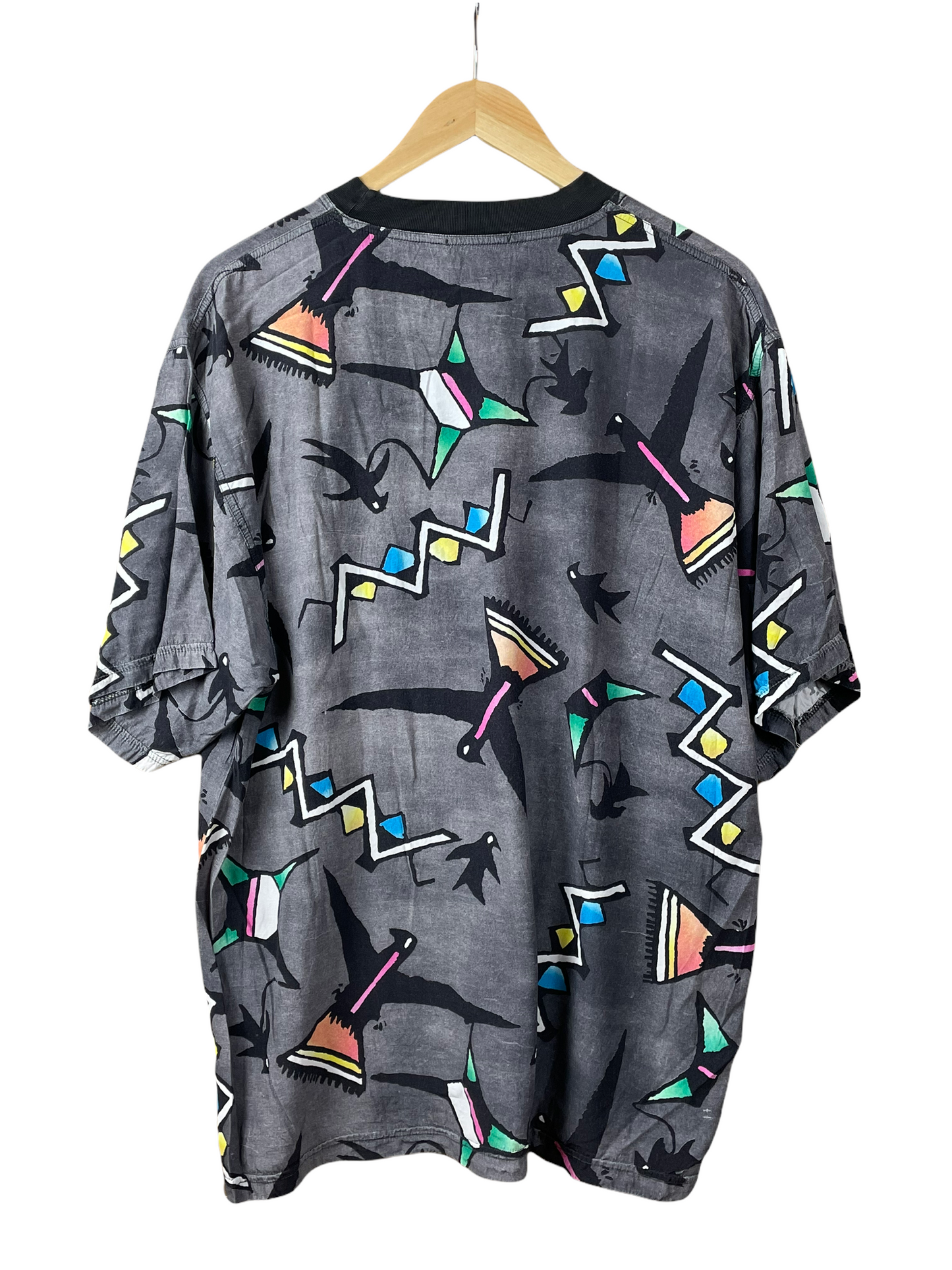 90s Jacky Peer T-Shirt Black Colorful M/L