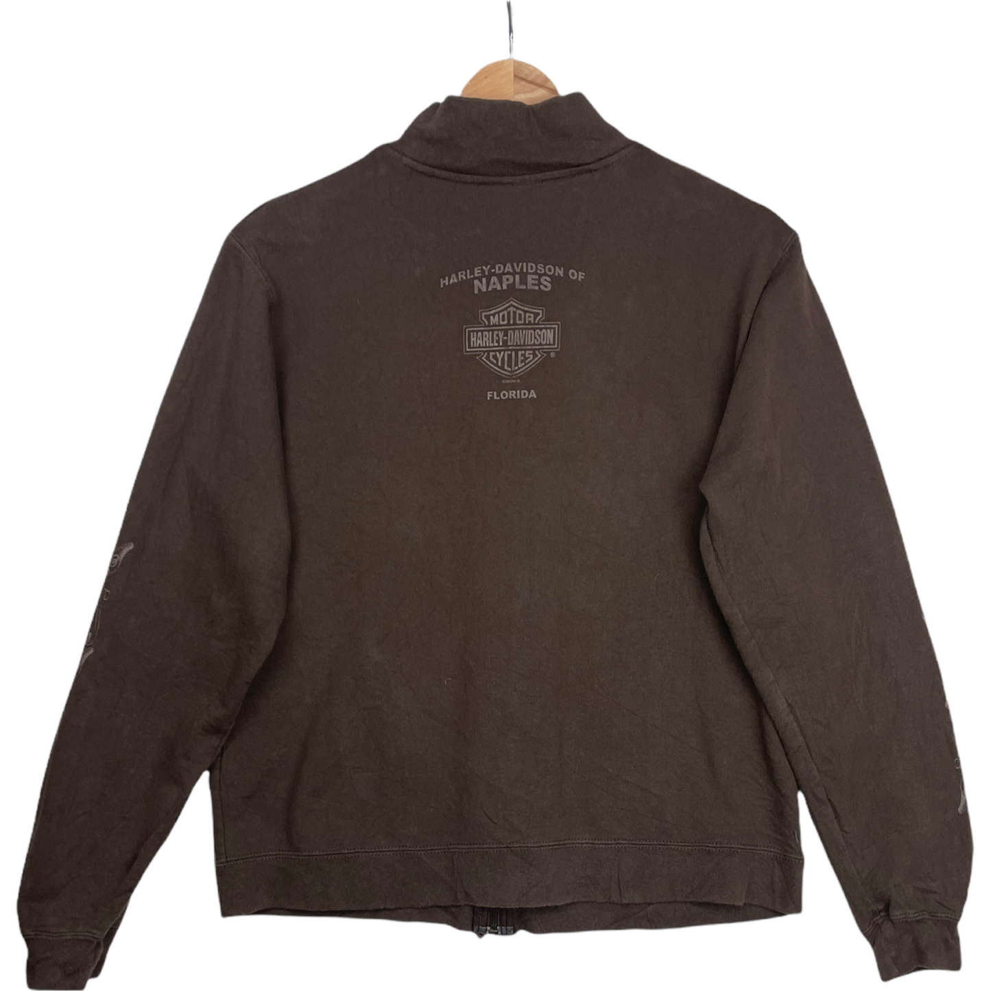 00s Harley Davidson Sweatshirt Brown S