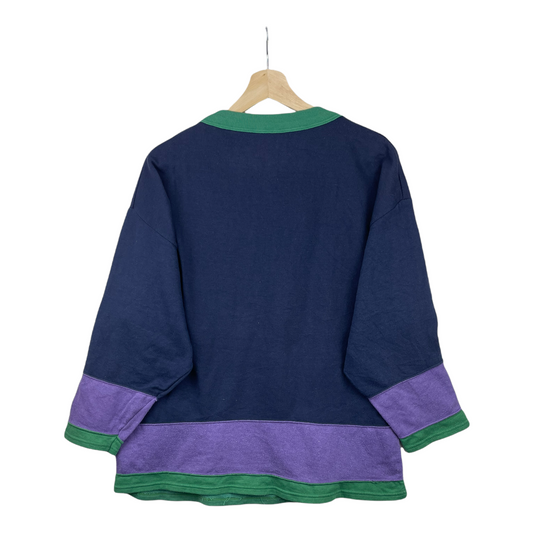 80s Studio Fluo Sweatshirt Blue Purple M