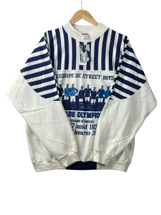 90s Didi First Collection Sweatshirt White Blue L