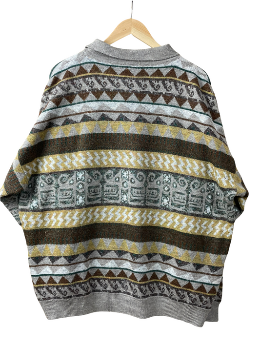 90s The right choice knit Beige XL