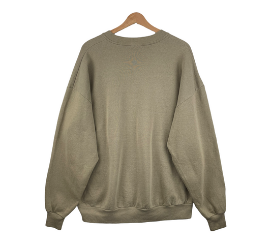 90s Jerzees Animal Print Sweatshirt Beige XL