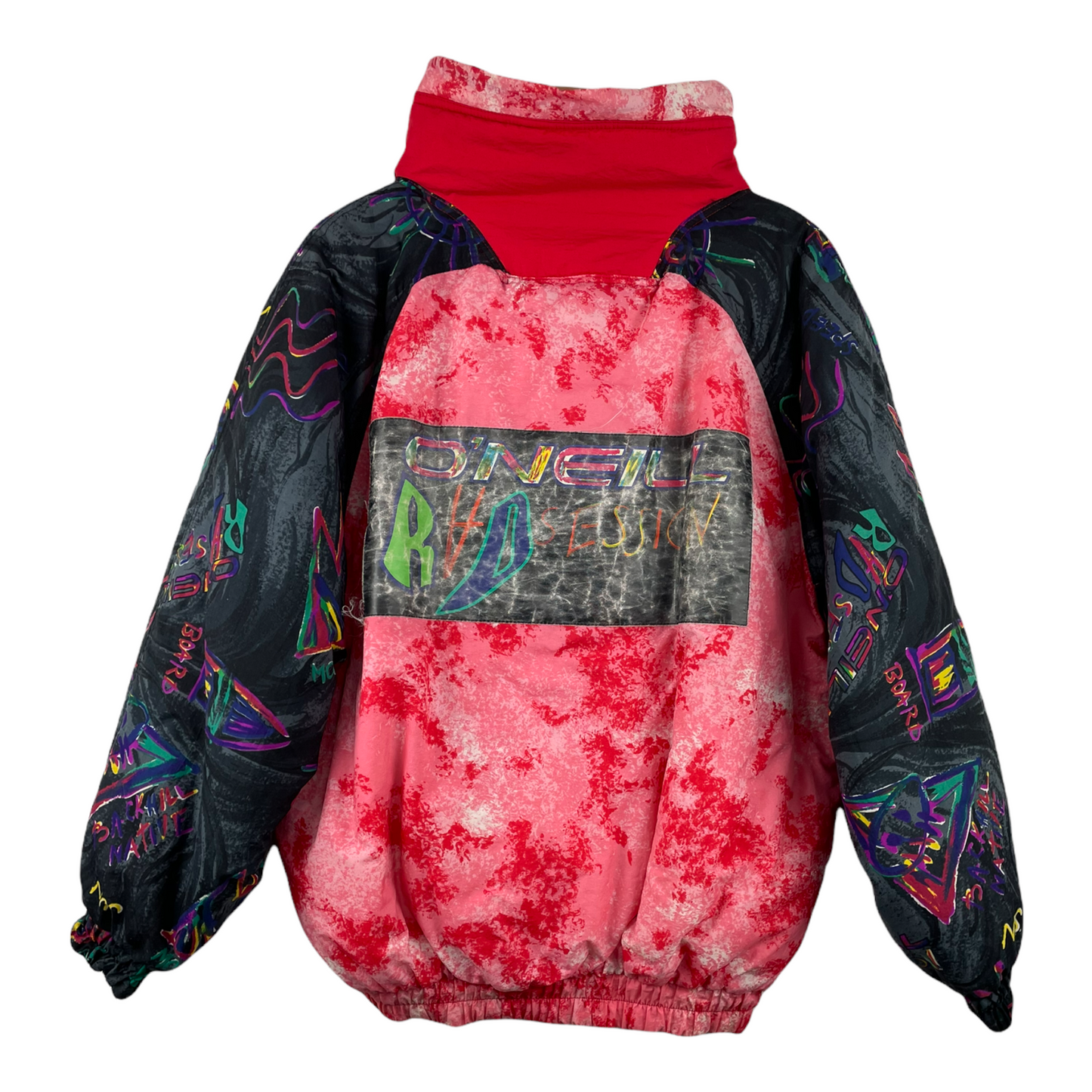 90s O`Neill Jacket Red Black S/M