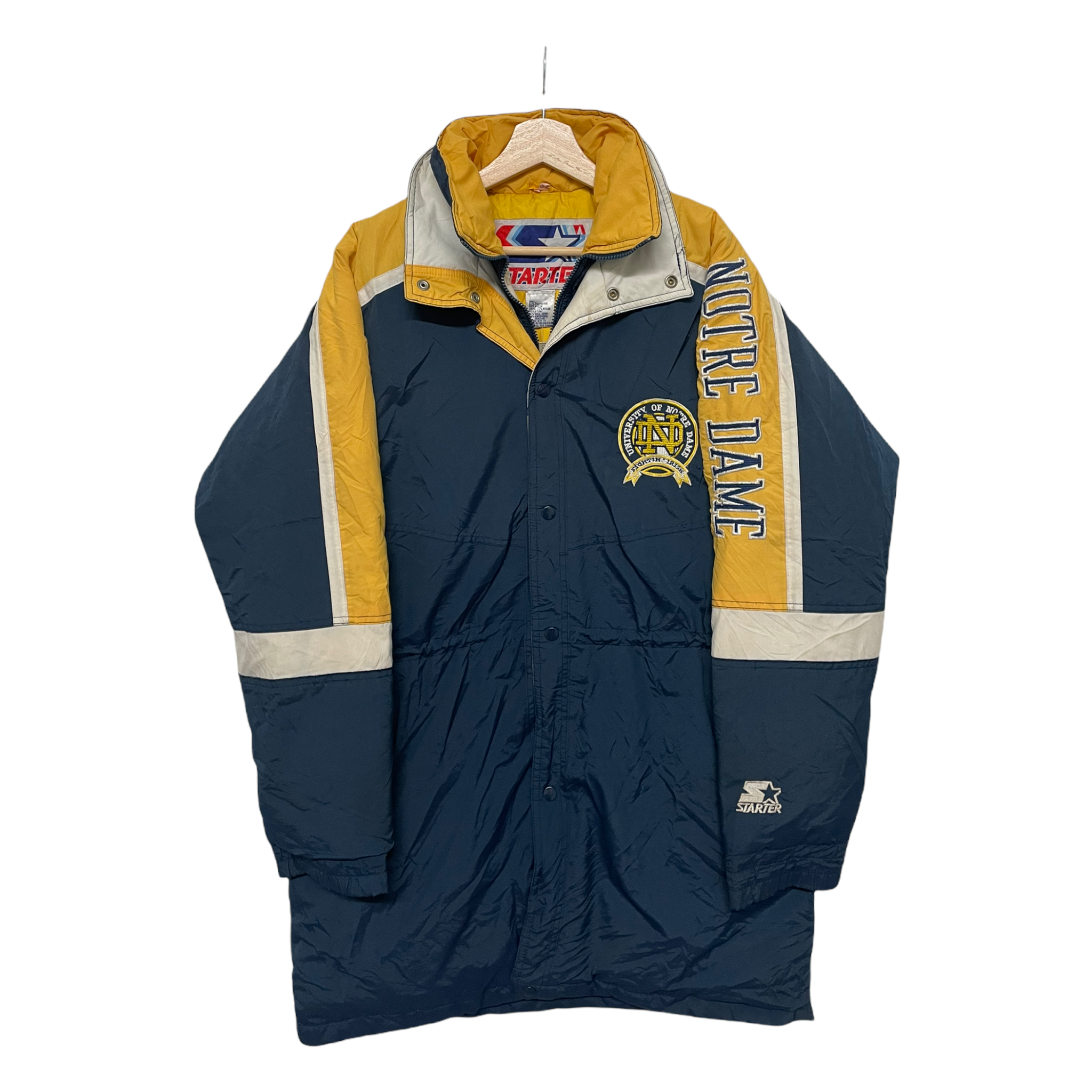 Starter jacket hot sale notre dame