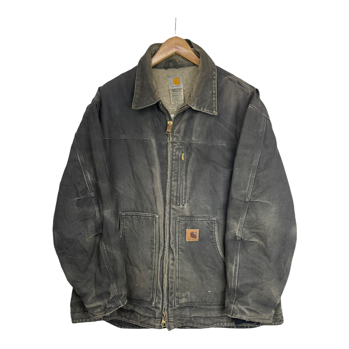 00s Carhartt Jacket Brown Grey XL