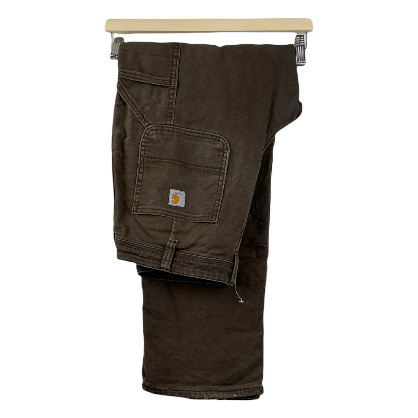 00s Carhartt Distressed Reworked Workwear Pant Brown 10 Regular