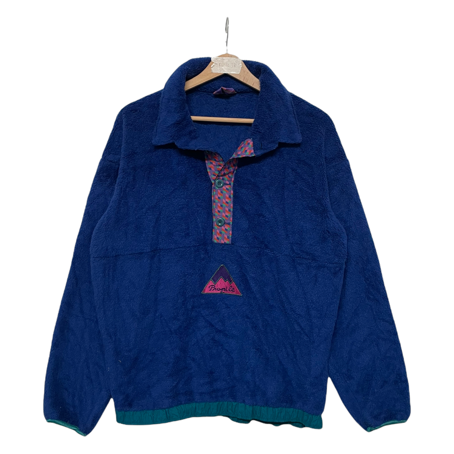 90s HellyHansen Propile Crazy Fleece Blue M