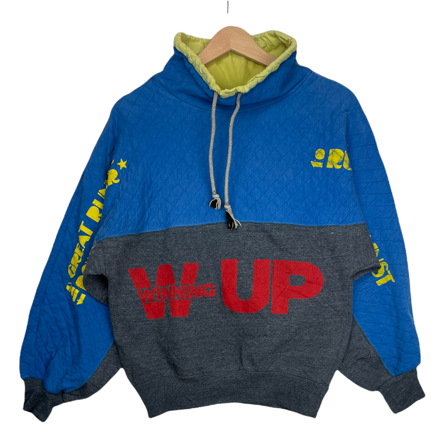 80s Unbranded Sweatshirt Blue Grey S