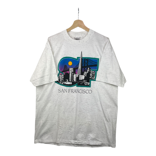 90s Oneita San Francisco Tourist T-Shirt Grey XL