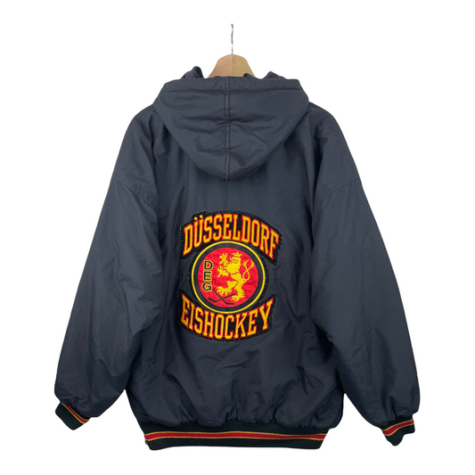 90s Starter DEG Düsseldorf Icehockey NHL Jacket Black M