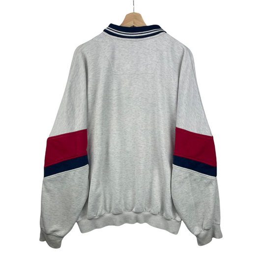90s Adidas Sweatshirt Grey Red XL