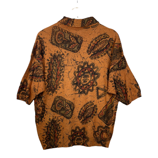 80s Nanibon Polo Brown M