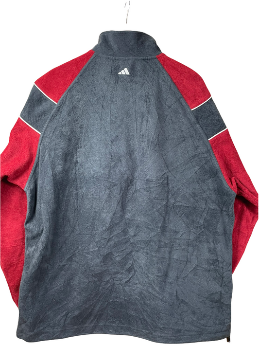 00s Adidas Fleece Grey Red XL