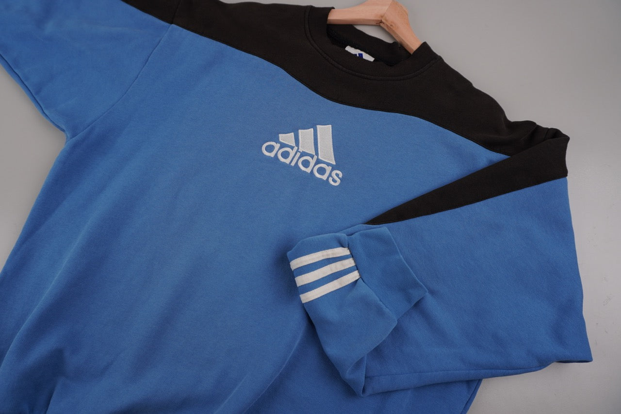 90s Adidas   Sweater Blue Black M