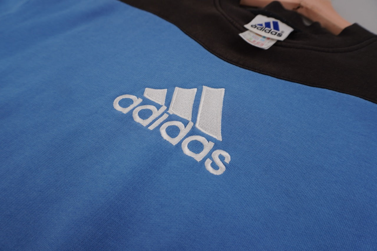 90s Adidas   Sweater Blue Black M