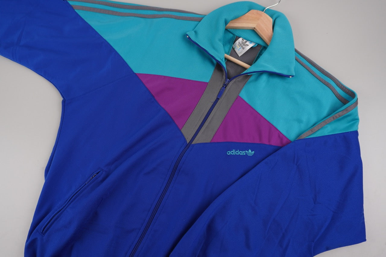 90s Adidas Trackjacket Blue Purple M