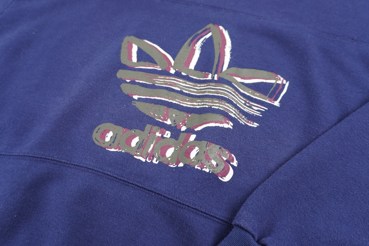 90s Adidas Sweatshirt Navy Blue  M/L