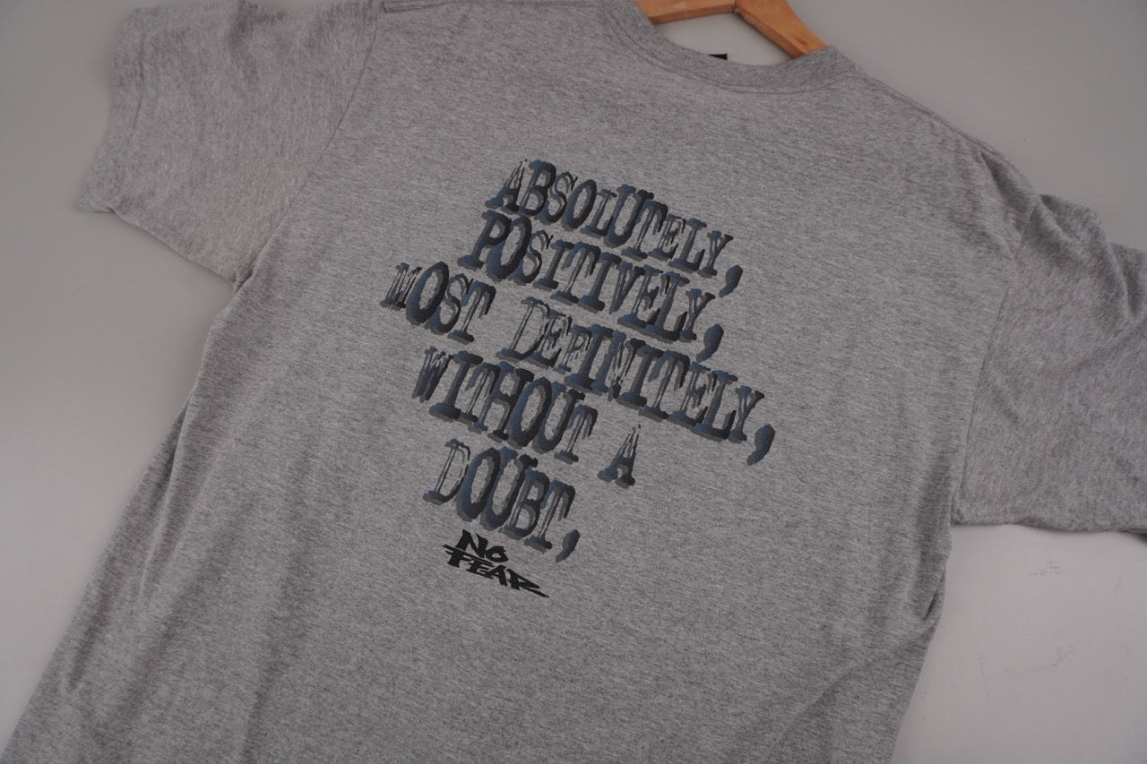 90s No fear T-Shirt Grey  XL