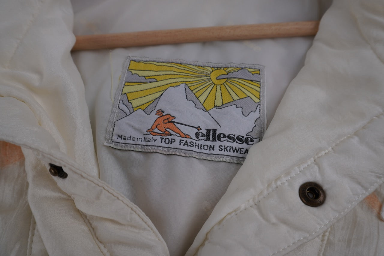 90s Ellesse Jacket White Blue M